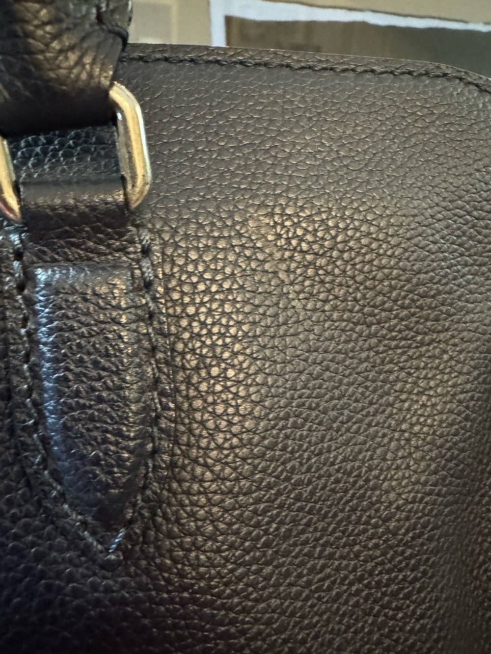 Alexander McQueen Navy Leather Skull Charm Tote. - Picture 6 of 13